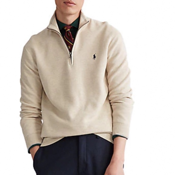 ralph lauren estate rib quarter zip